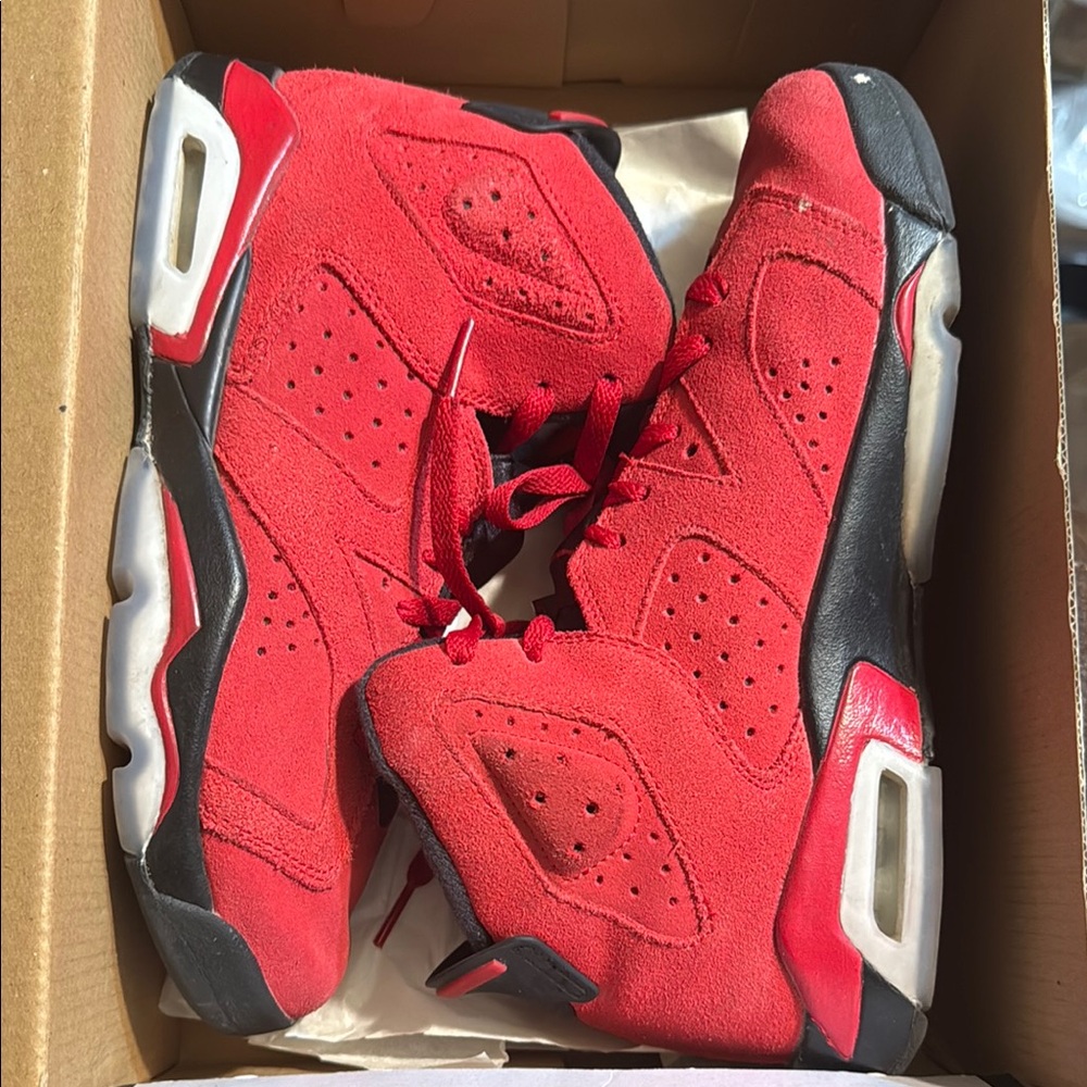 Red and Black Athletic Sneakers
